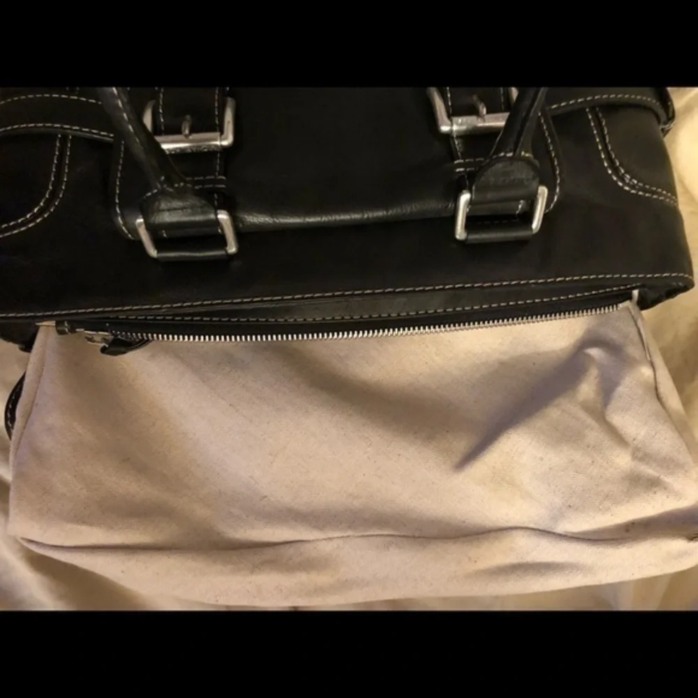 Michael Kors black Leather vintage purse bag
